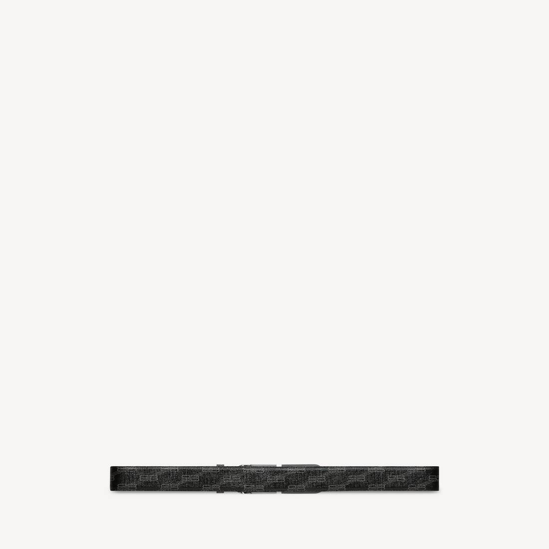 Men's Bb Signature Belt Bb Monogram Coated Canvas in Black