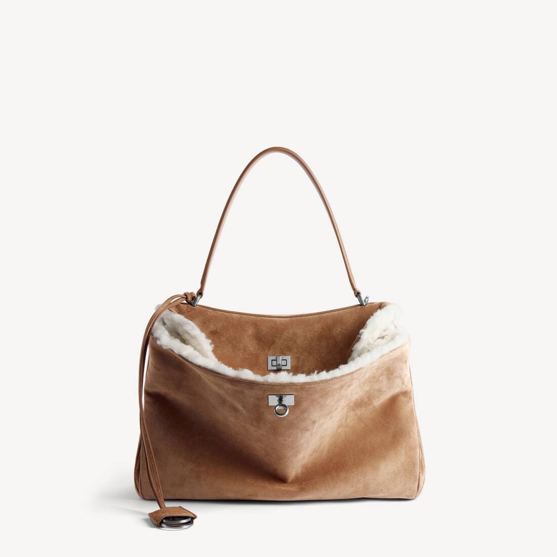 Women's Rodeo Handbag Medium in Noce/white