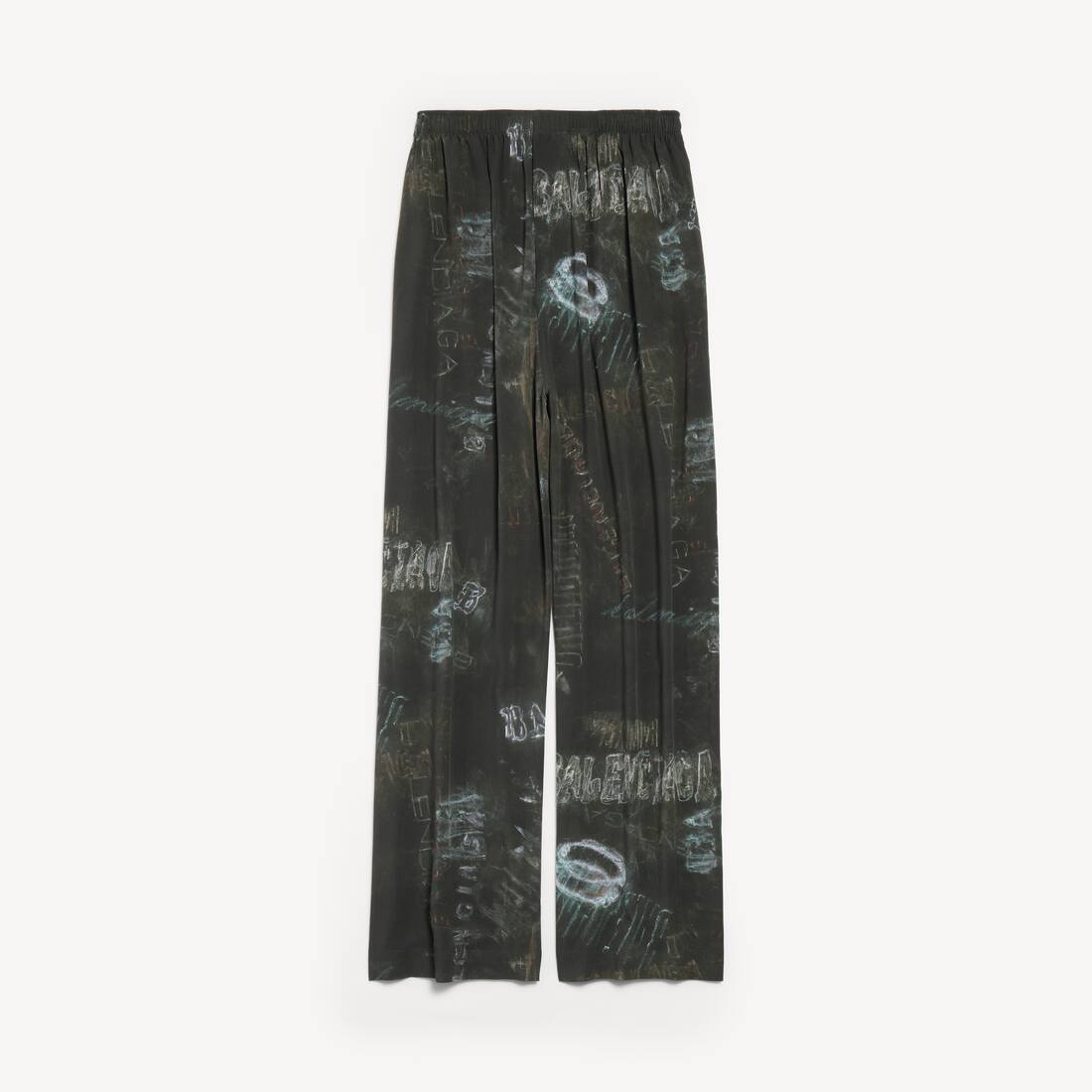 Men's Washed Crayon Allover Pyjama Pants in Washed Black
