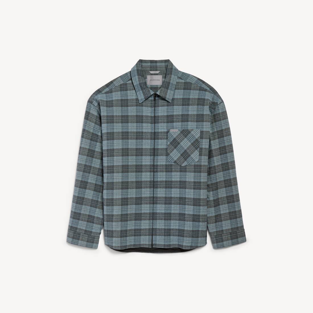 Men's Padded Overshirt in Blue
