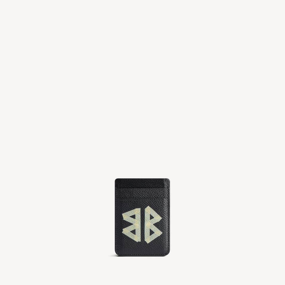Men's Cash Magnet Card Holder in Black