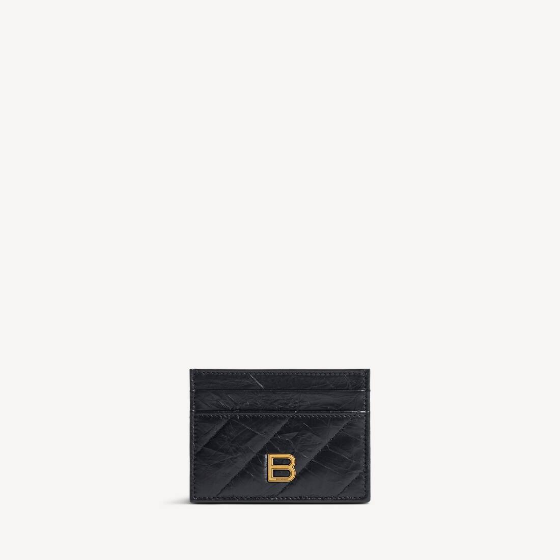 Women's Crush Card Holder Quilted in Black
