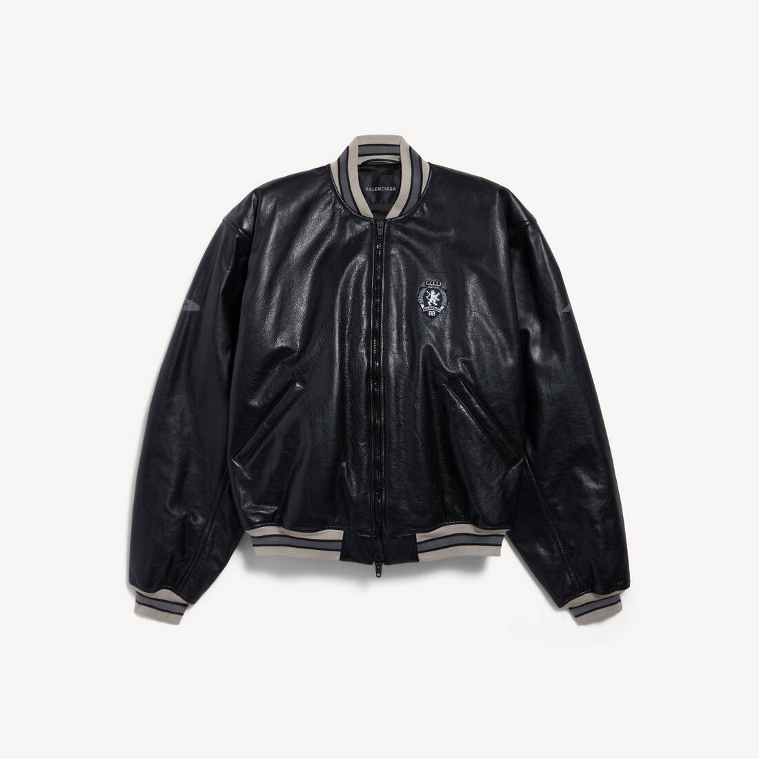 Men's 3b Football Bomber in Black