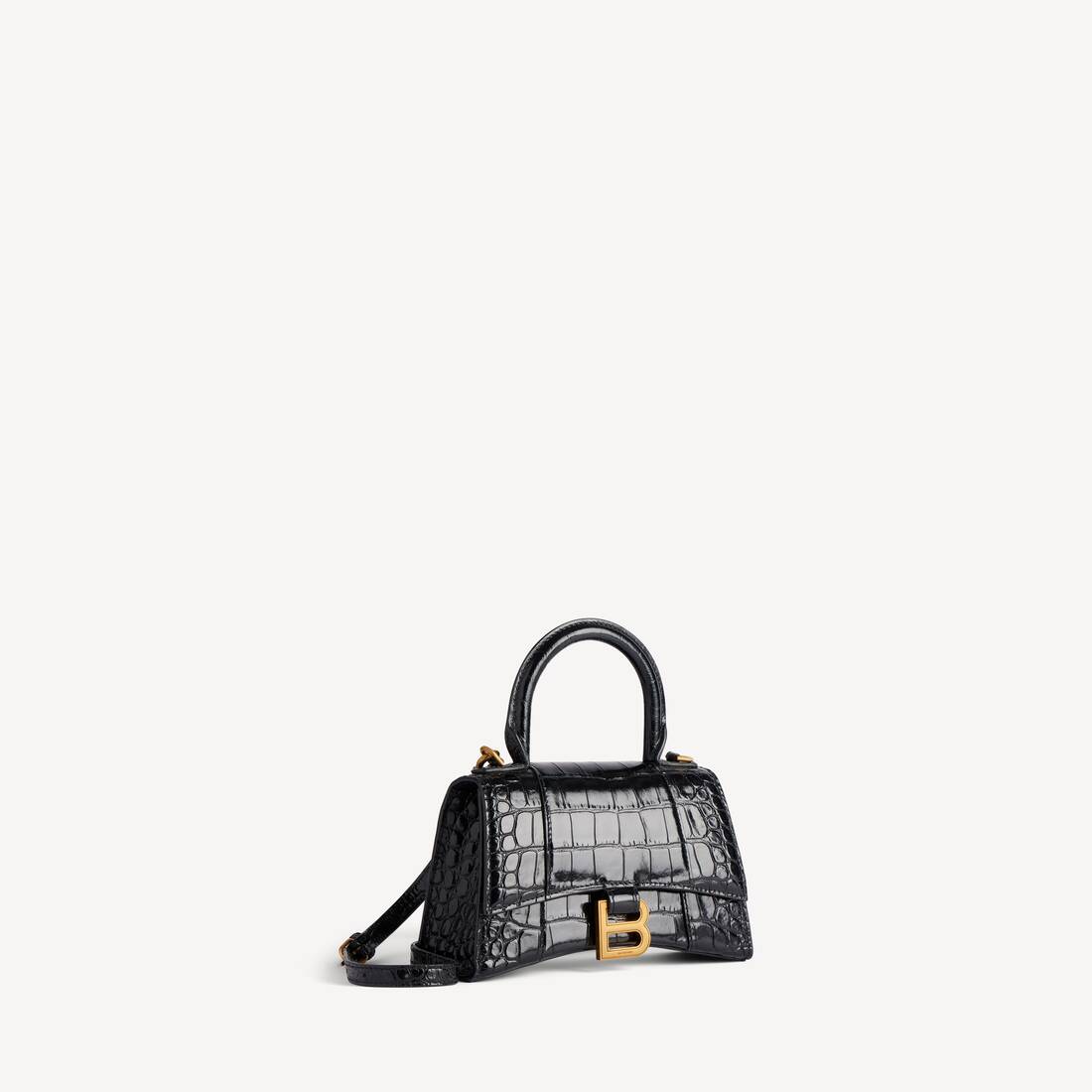 Women's Hourglass Handbag Xs in Black