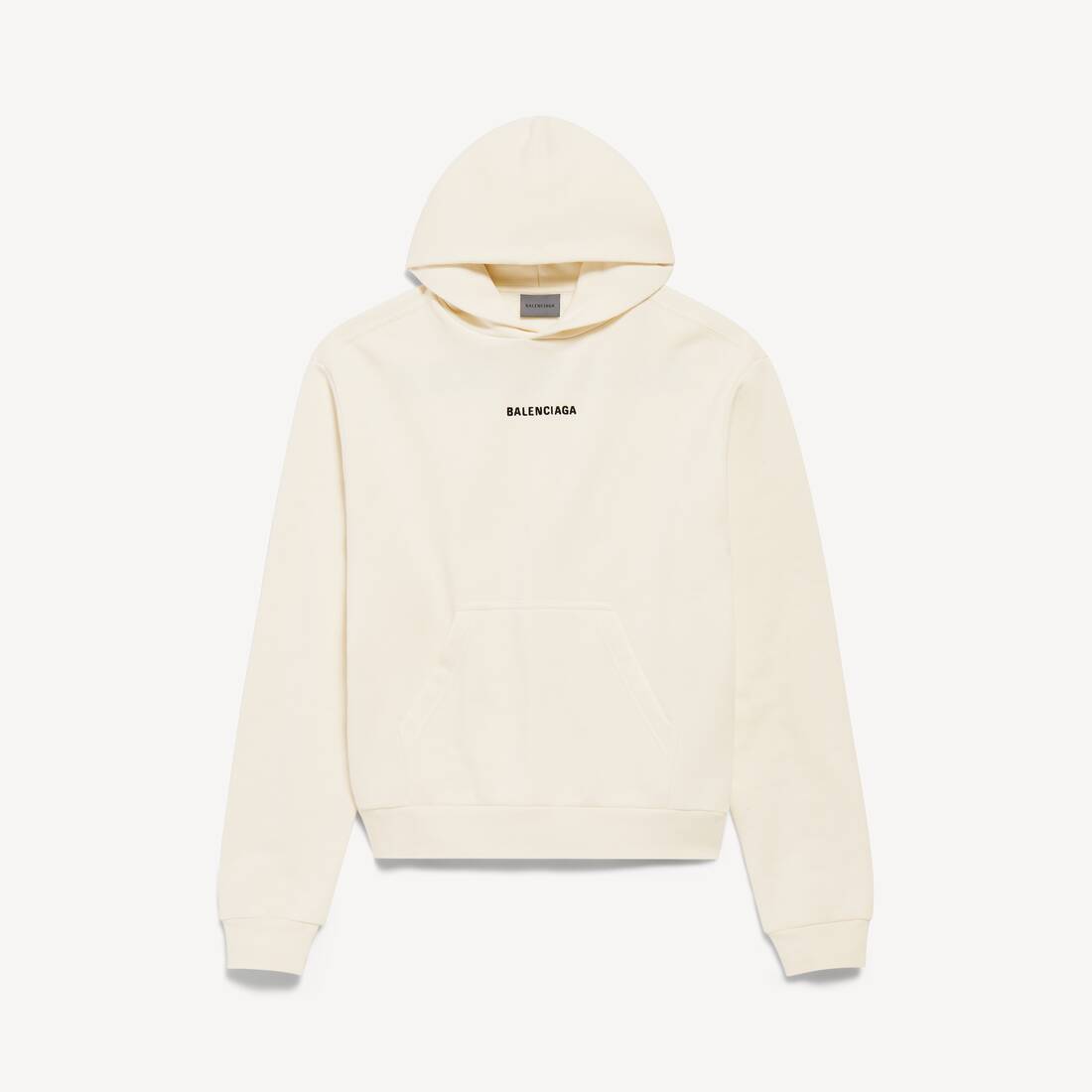 Women's Balenciaga Back Hoodie Medium Fit in Cream