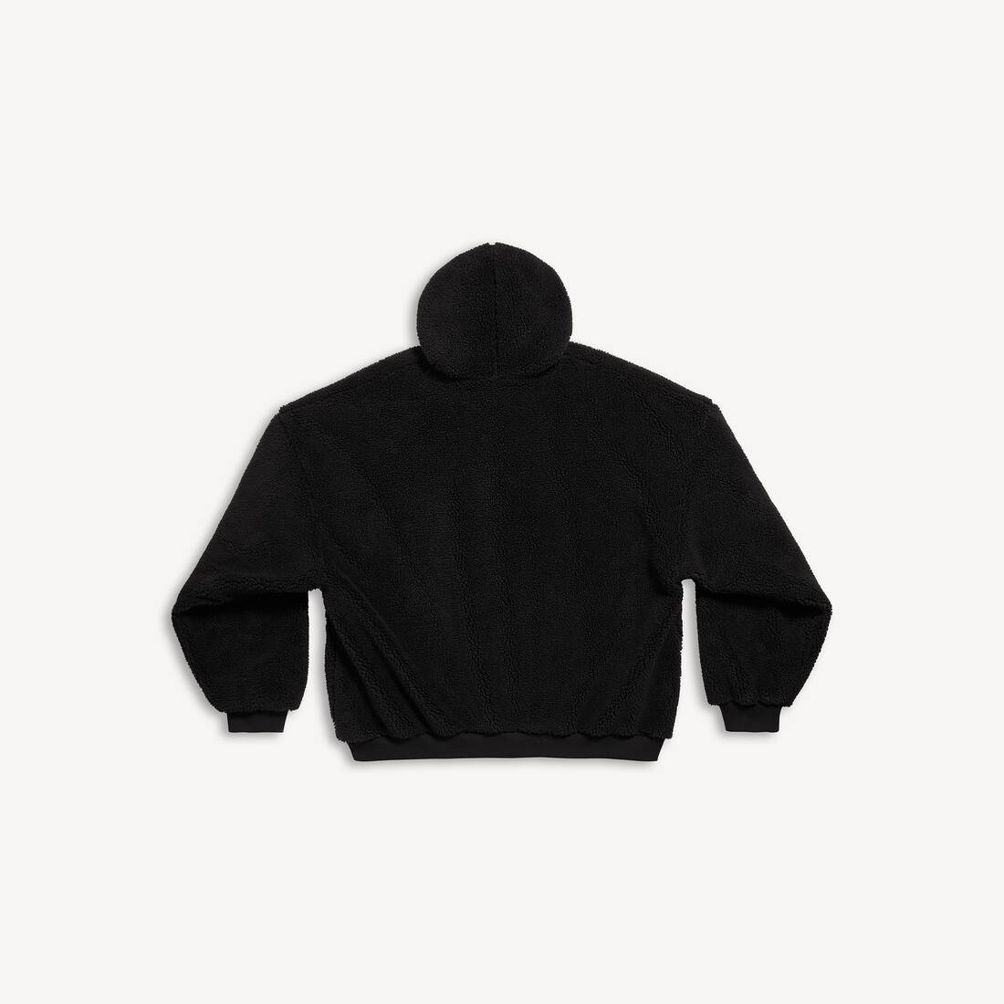 Outerwear Zip-up Hoodie Oversized in Black