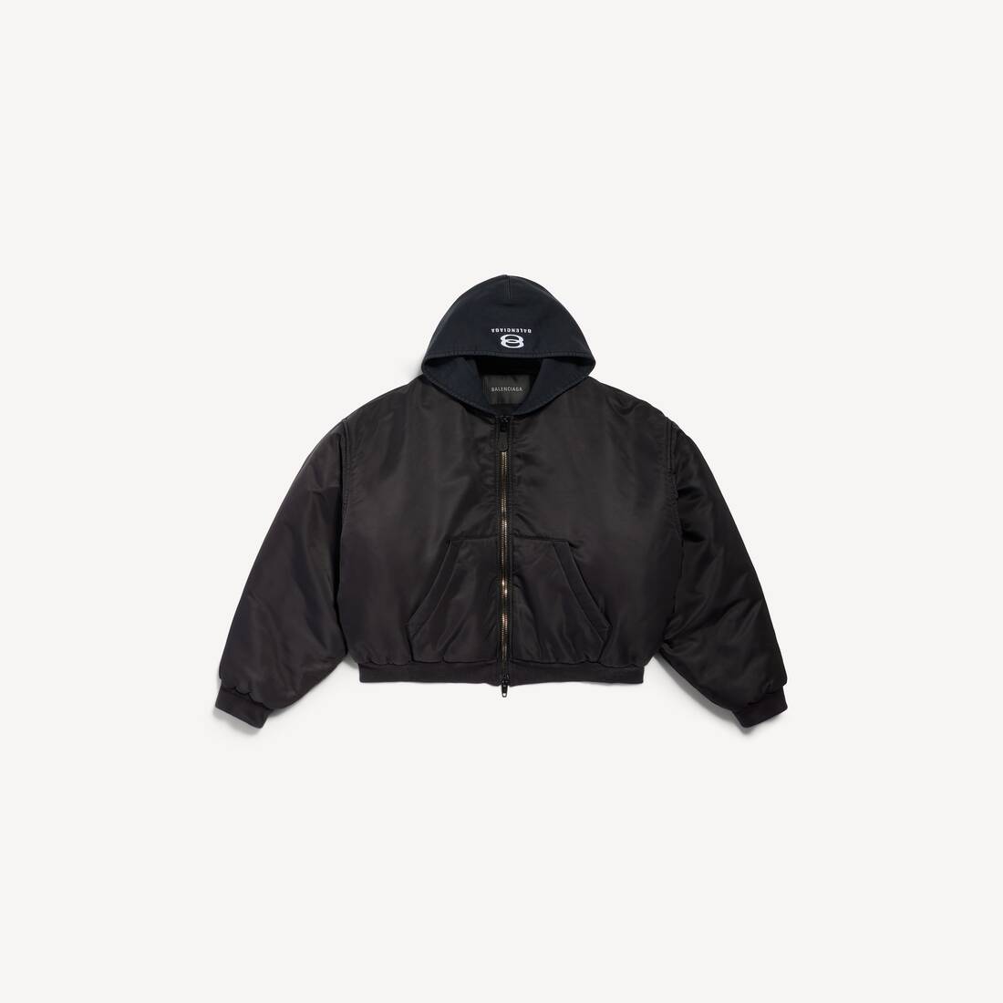 Hooded Bomber in Black