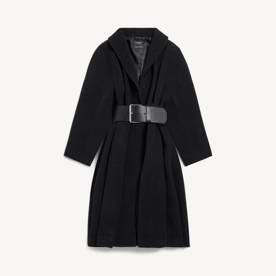 Women's Wrap Coat in Black