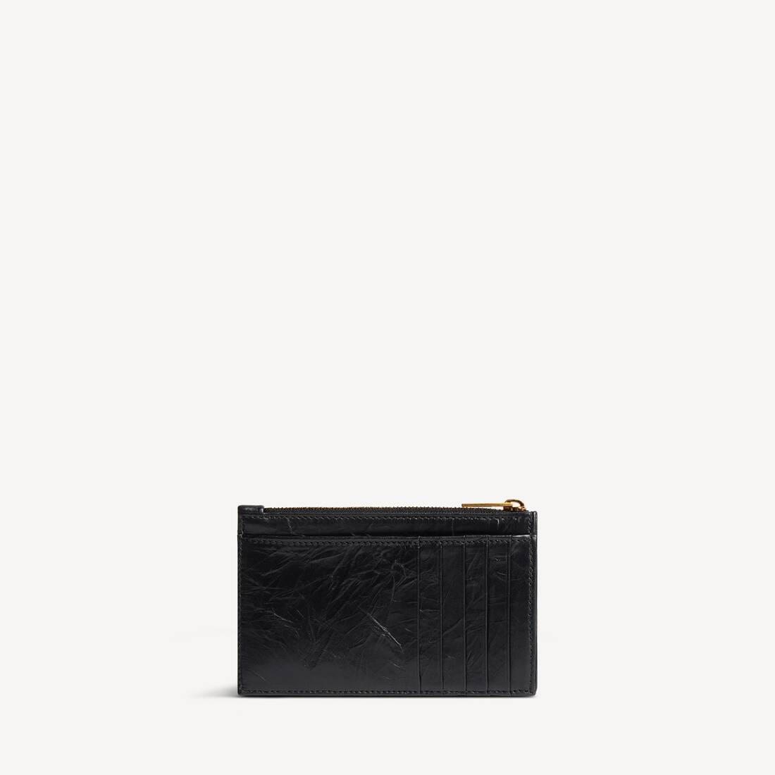 Women's Crush Long Coin And Card Holder Quilted in Black