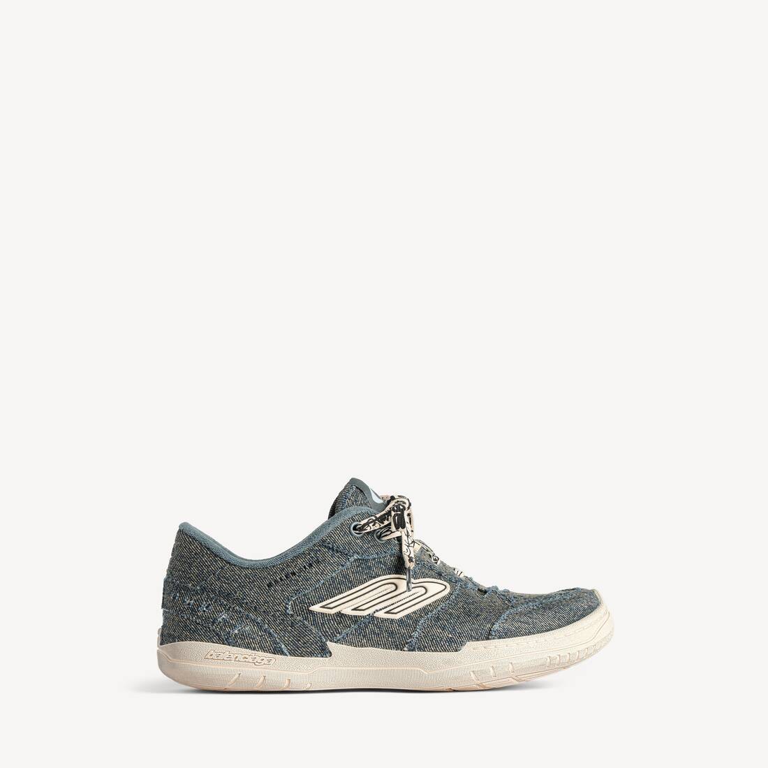 Men's Hamptons Denim Sneaker in Blue/off White