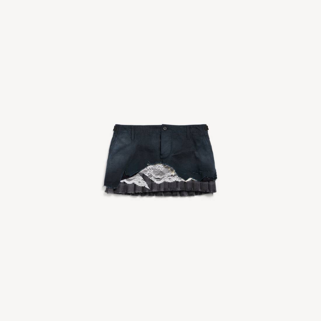 Women's Patched Cargo Skirt in Anthracite