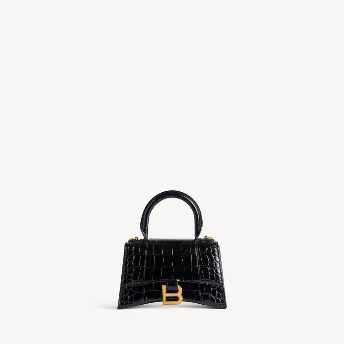 Women's Hourglass Handbag Xs in Black