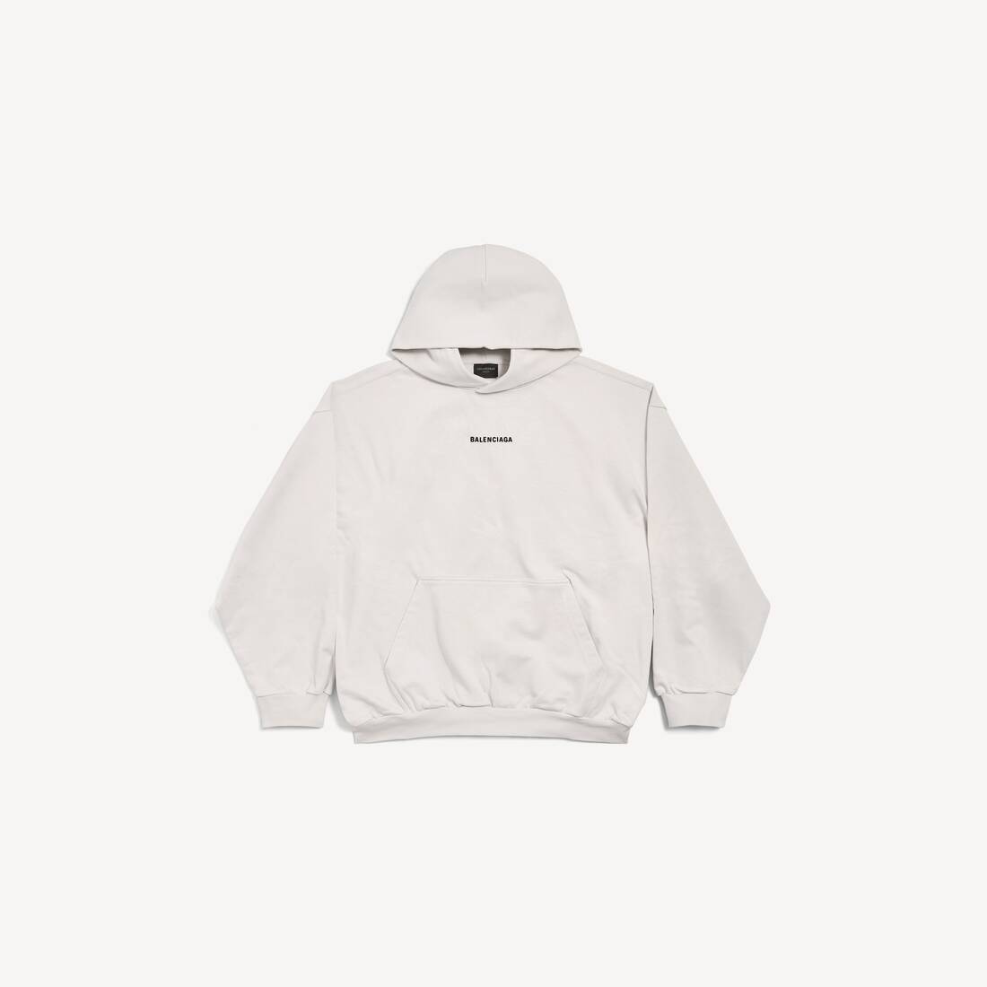 New Balenciaga Back Hoodie Medium Fit in Off White