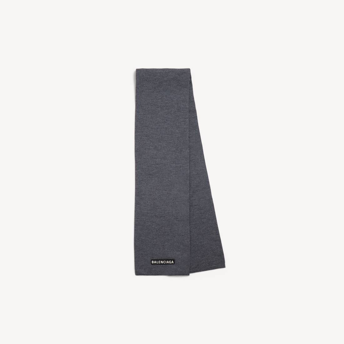 Men's Patch Scarf in Grey