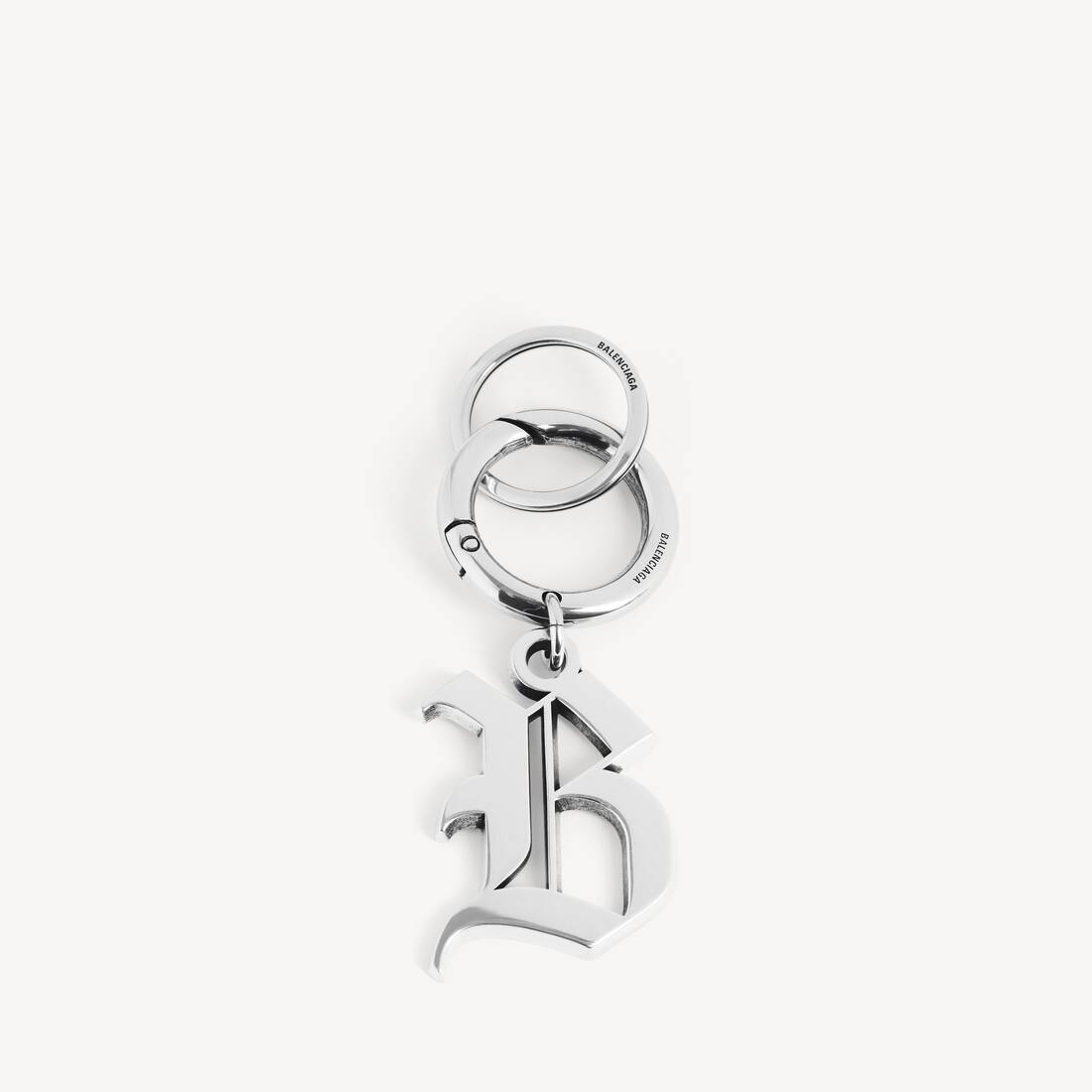 Melrose B Keychain in Antique Silver