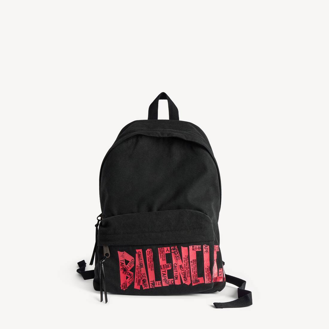 Men's Tape Type Backpack in Black/red