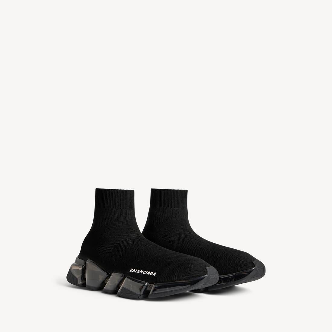 Women's Speed 2.0 Full Clear Sole Recycled Knit Sneaker in Black