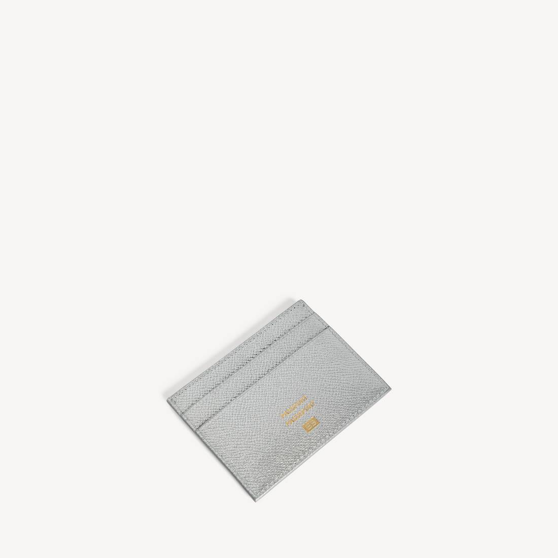 Men's Passport Card Holder in Silver