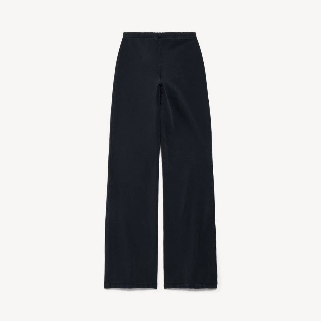 Women's Bow Flared Sweatpants in Faded Black