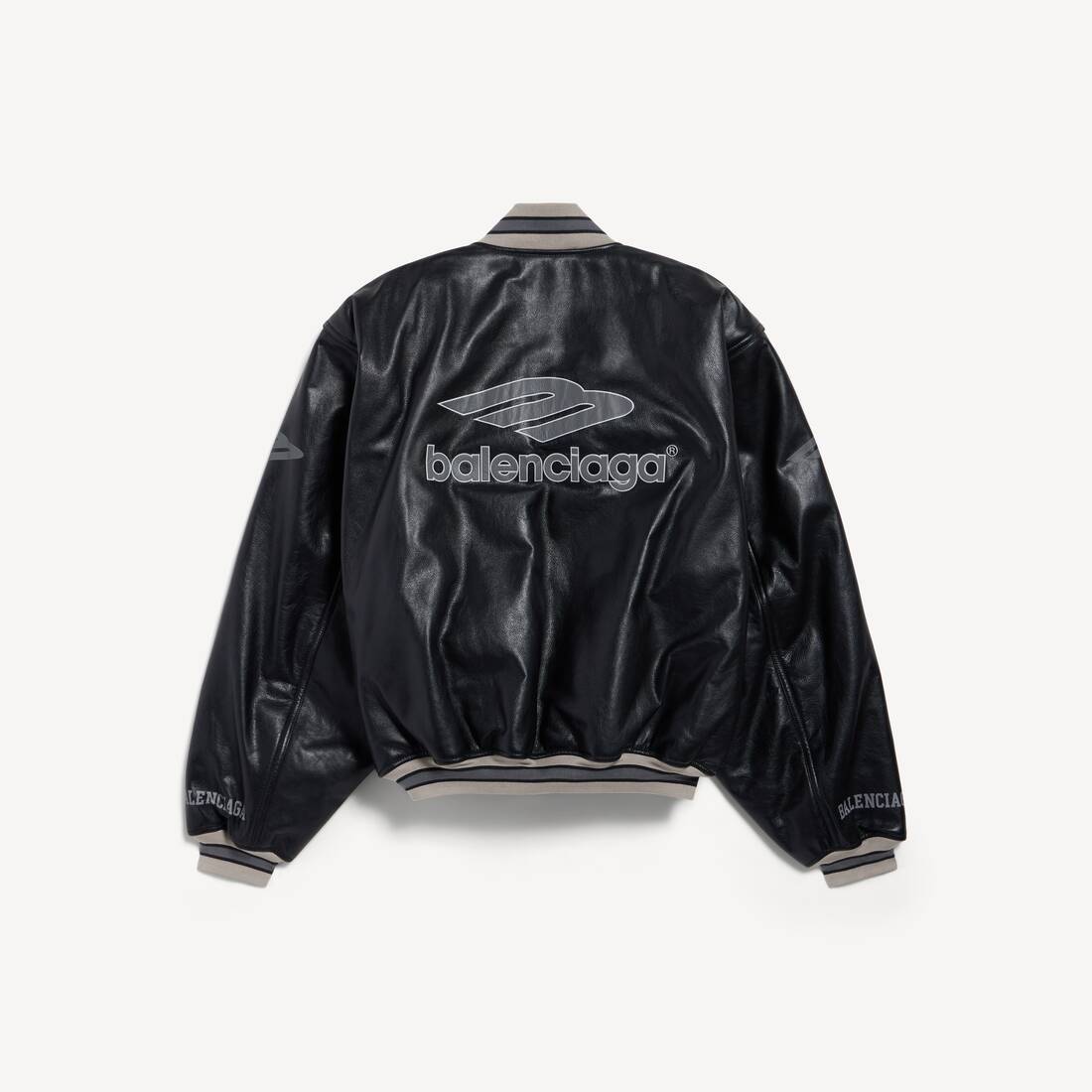 Men's 3b Football Bomber in Black