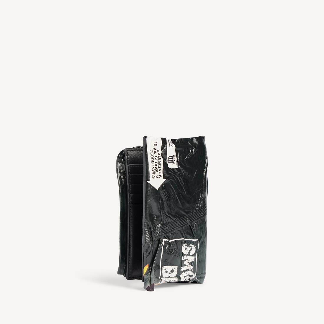 Men's Chips Passport Holder in Black
