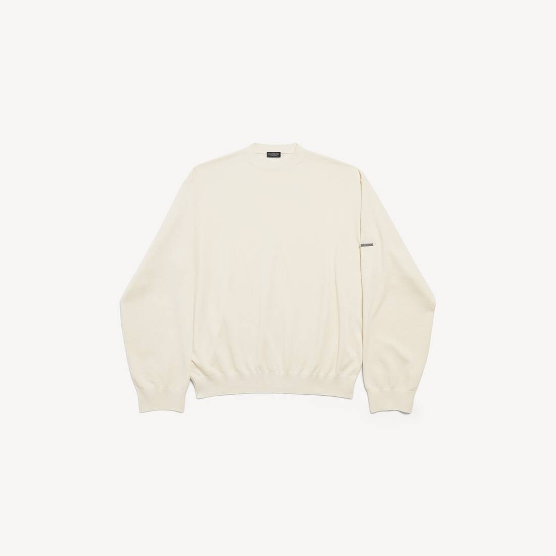 Men's Crewneck Sweater in Cream