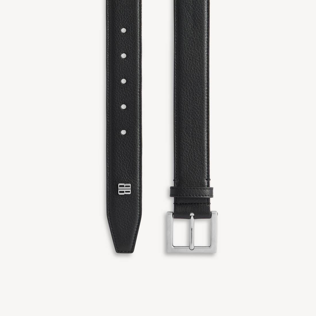 Men's Tiny Logo Belt in Black