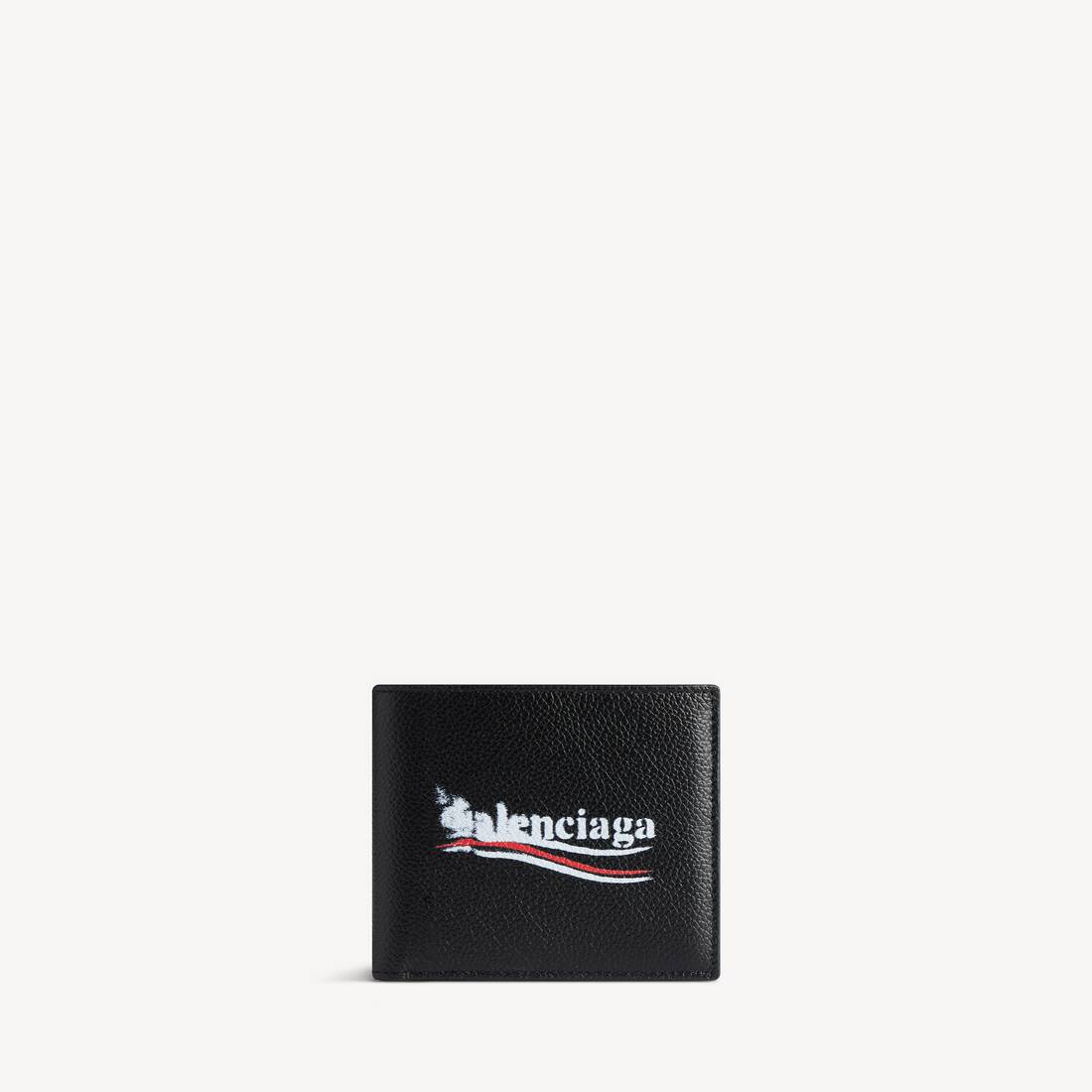 Men's Cash Square Folded Wallet in Black