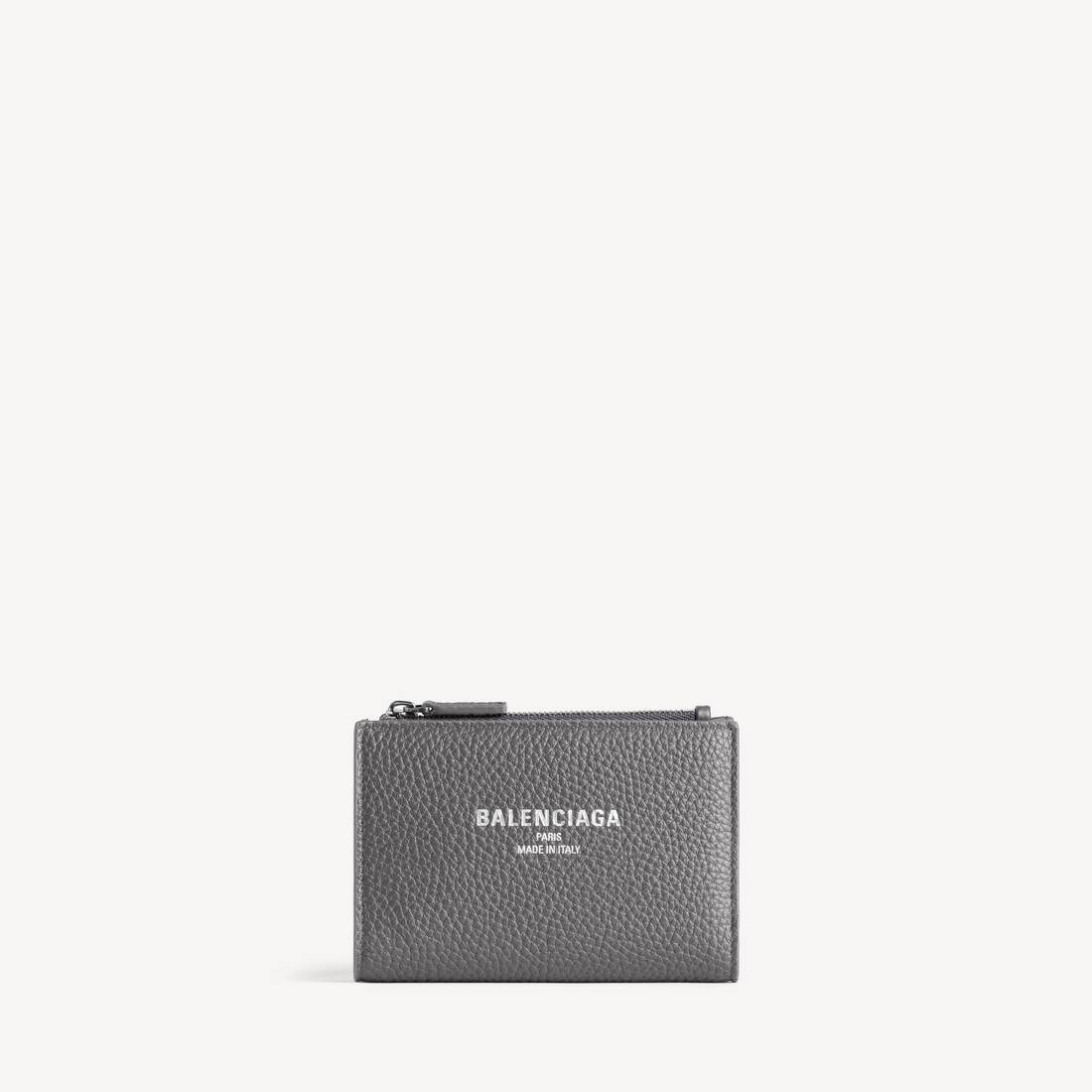 Men's Credit Vertical Folded Card Holder in Grey