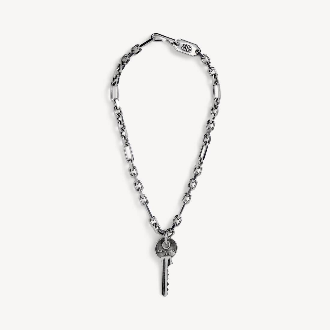 Men's Neverlost Thin Necklace in Antique Silver