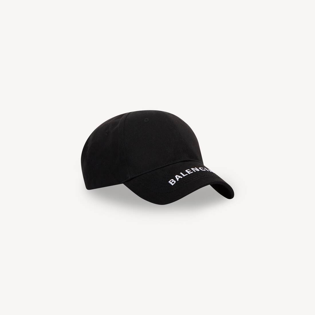 Logo Visor Cap in Black