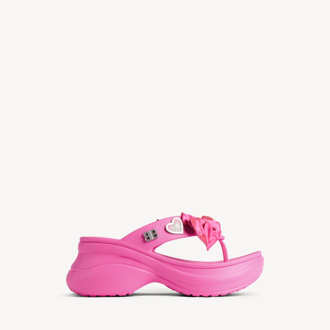 Women's Crocs™ Thong Jibbitz™ in Glossy Pink