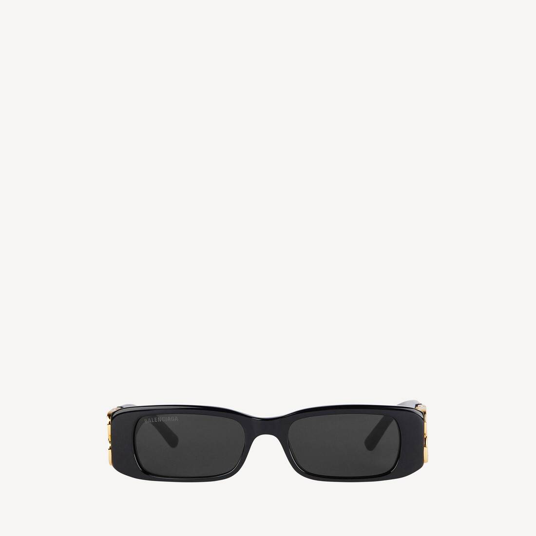 Dynasty Rectangle Sunglasses in Black