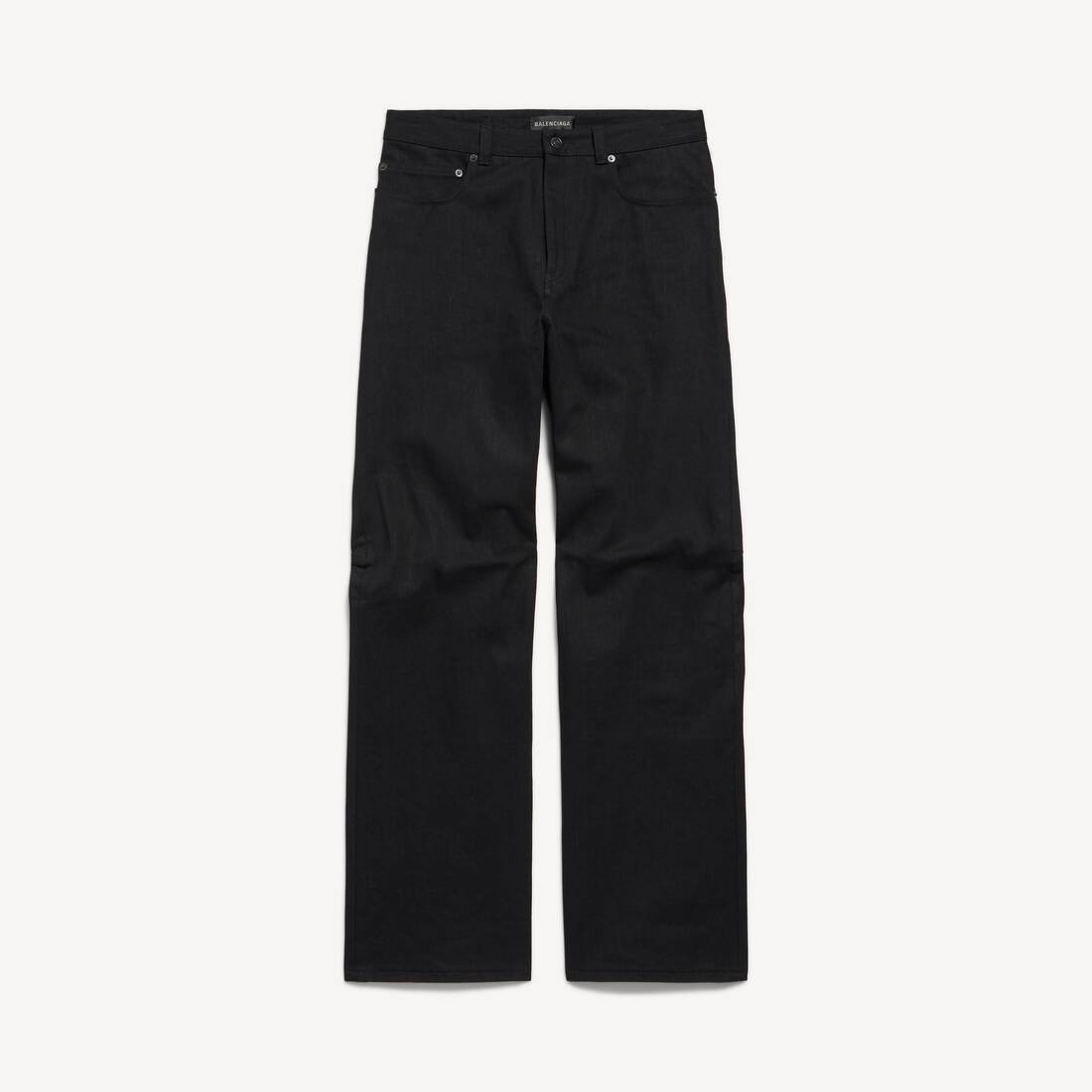 Men's Curved Knee Pants in Black