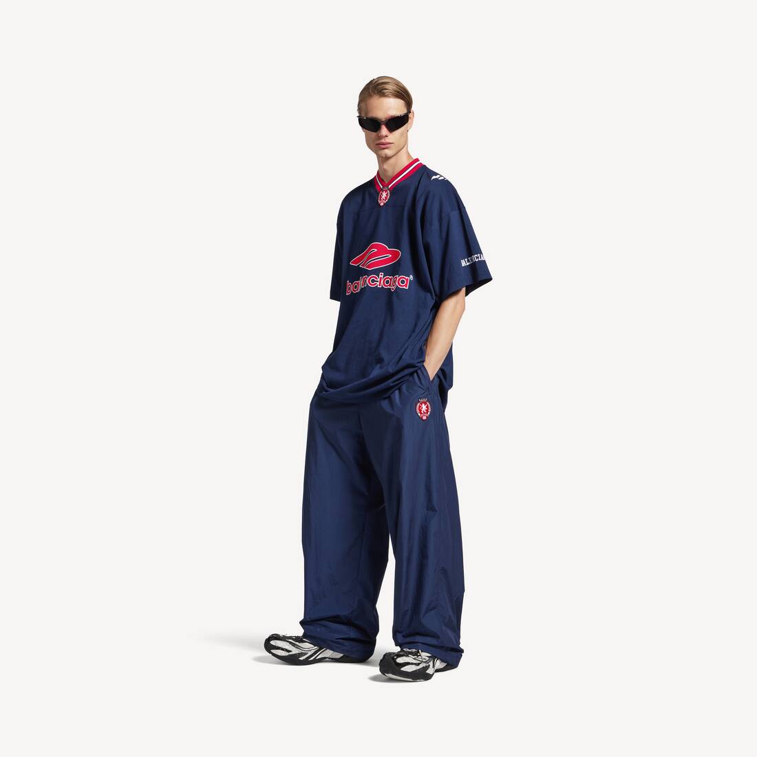 Men's 3b Football Tracksuit Pants in New Dark Navy