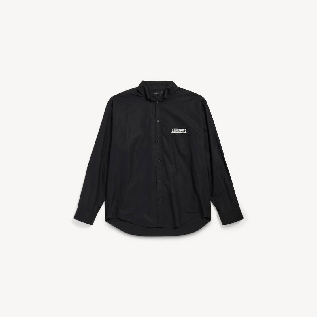 Men’s Masking Tape Long Sleeve Shirt Large Fit in Black Men's Masking Tape Long Sleeve Shirt Large Fit in Black
