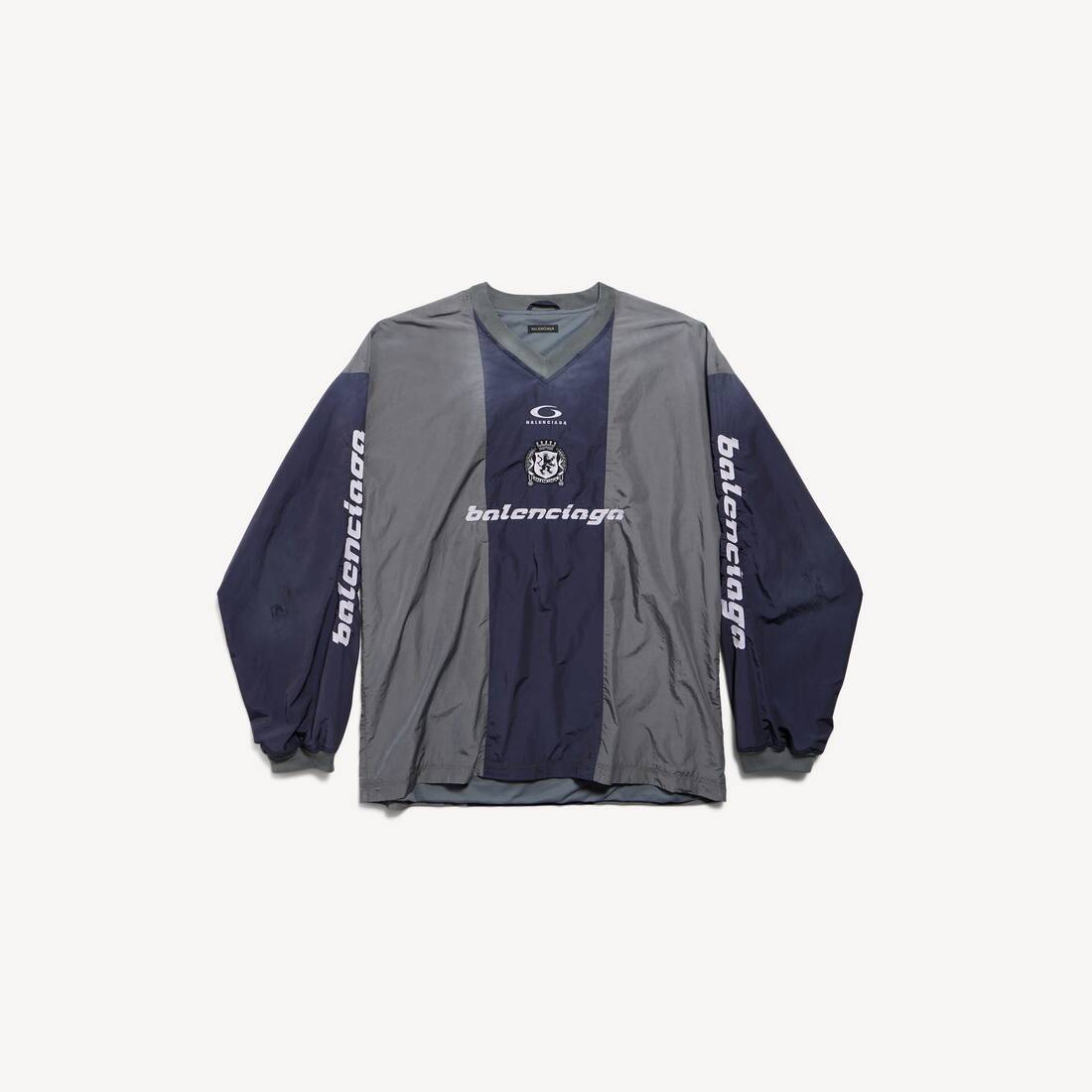 Men's Outerwear Long Sleeve Top in Marine Blue/red