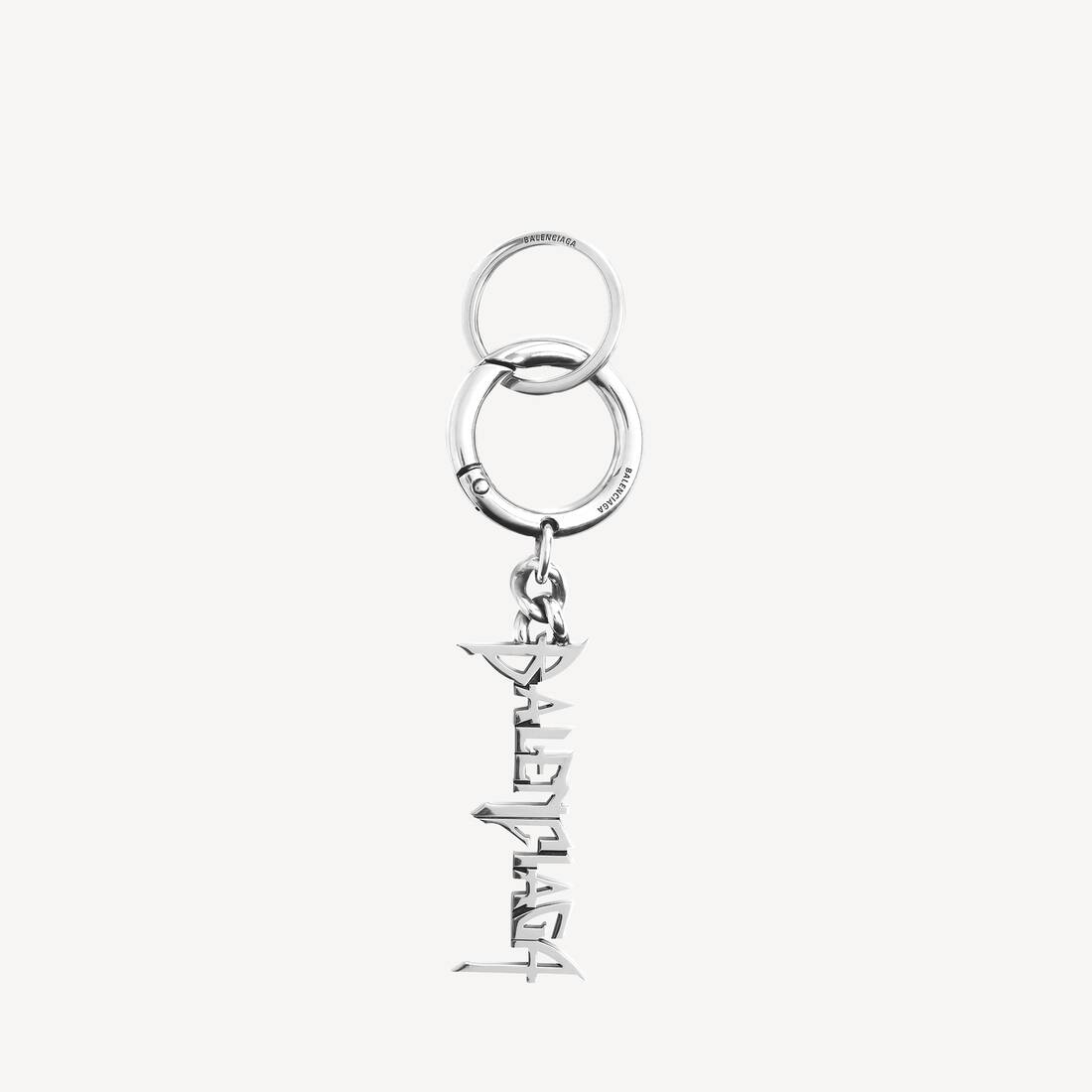 Typo Metal Keychain in Silver