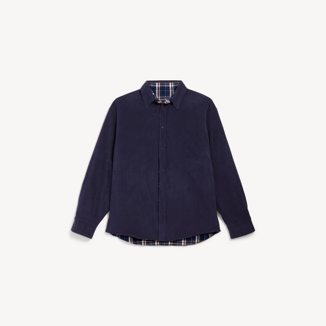Men's Reversible Shirt in Navy/brown