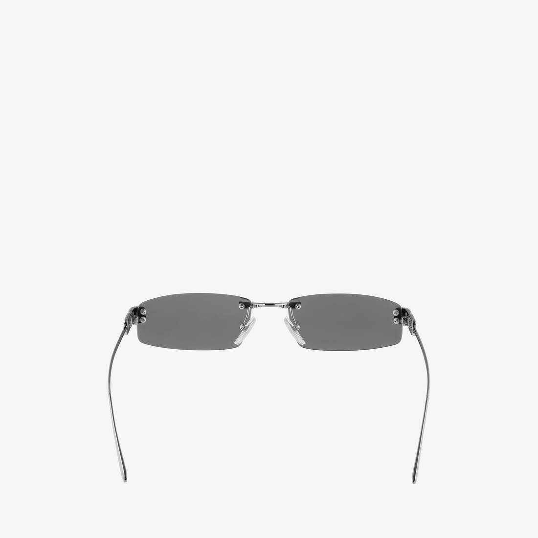 Women's Gossip Rectangle Sunglasses in Light Silver