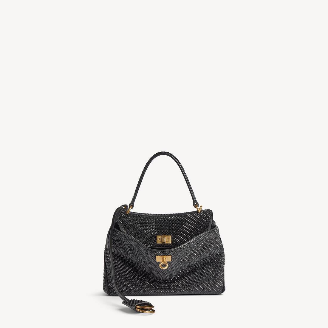 Women's Rodeo Handbag Mini With Rhinestones in Black
