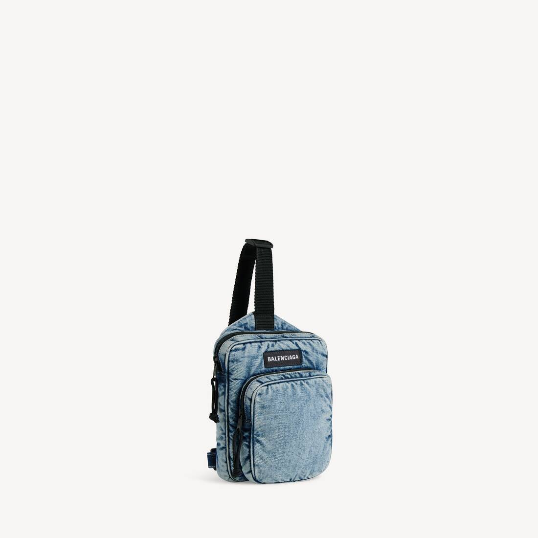 Men's Explorer Crossbody Messenger Bag in Faded Blue