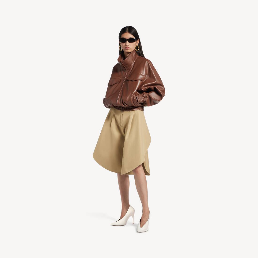 Women's Tulip Bermuda in Camel