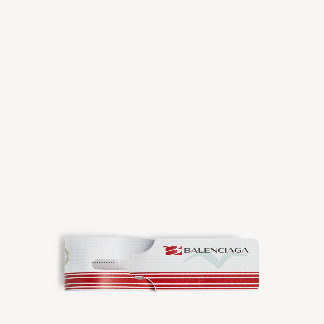 Charm/keychain Luggage Swing in White/red