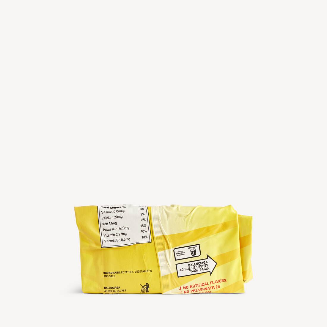 Chips Clutch Wallet in Yellow