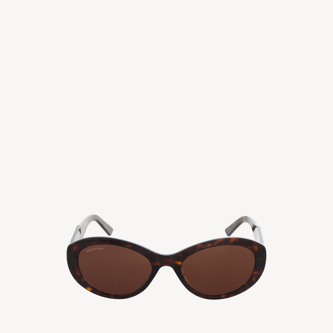 Flat Oval Sunglasses in Havana