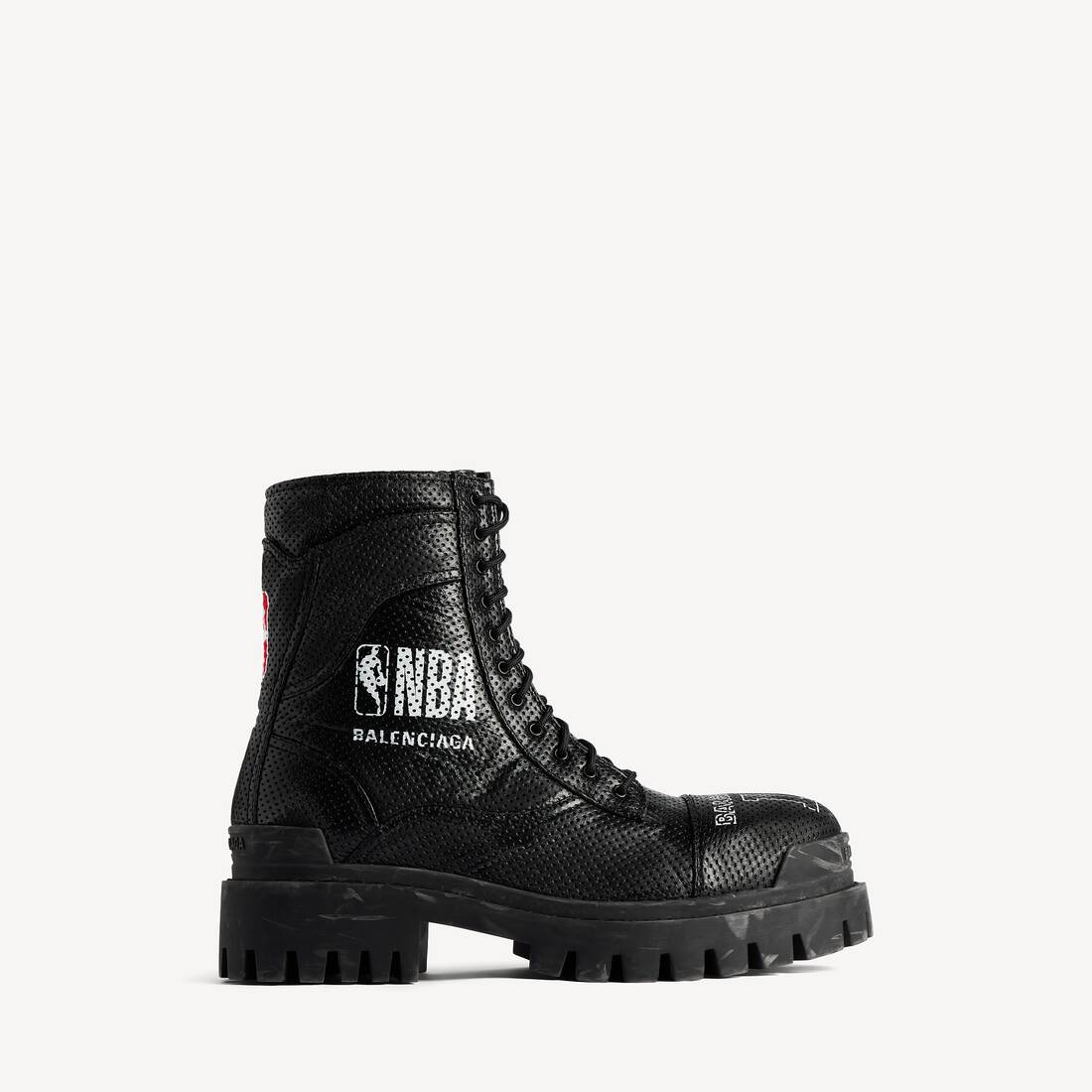 Men's Balenciaga | Nba Collaboration Combat Strike Boot in Black