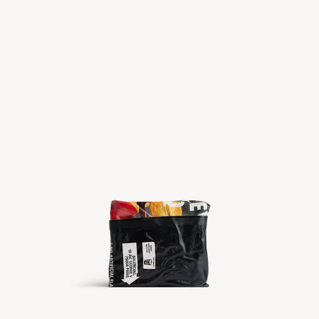 Men's Chips Square Folded Wallet in Black