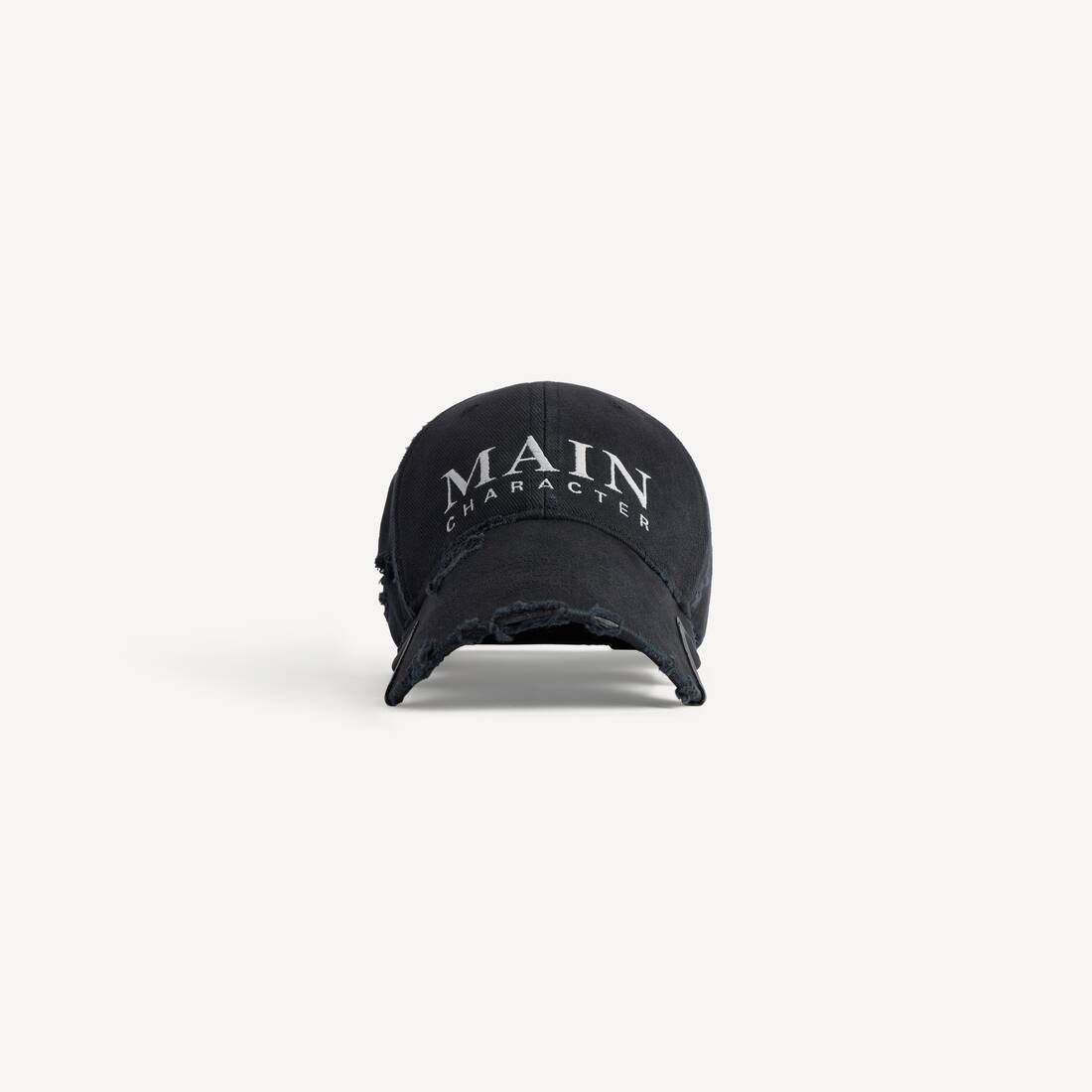 Men's Main Character Artwork Cap in Faded Black