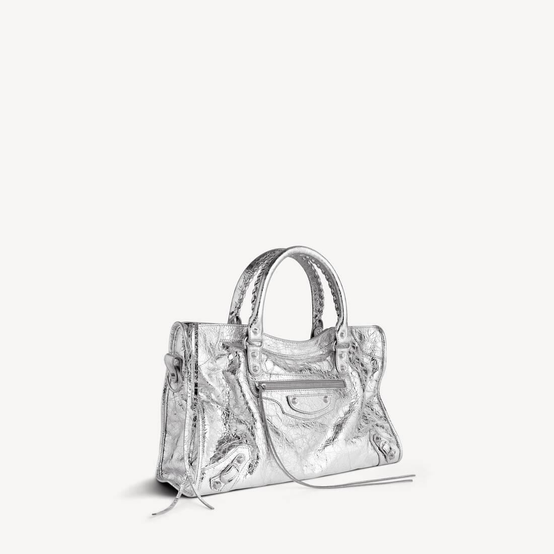 Women's Le City Bag Medium in Silver